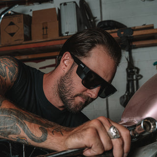 Primes Matte Black Frame Polarised Lens Art Series V.4 Safety Glasses