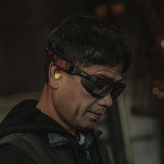 Converts Matte Graphite/Red Frame Clear Lens