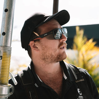 Converts Matte Graphite/Red Frame Grey Polarised Lens