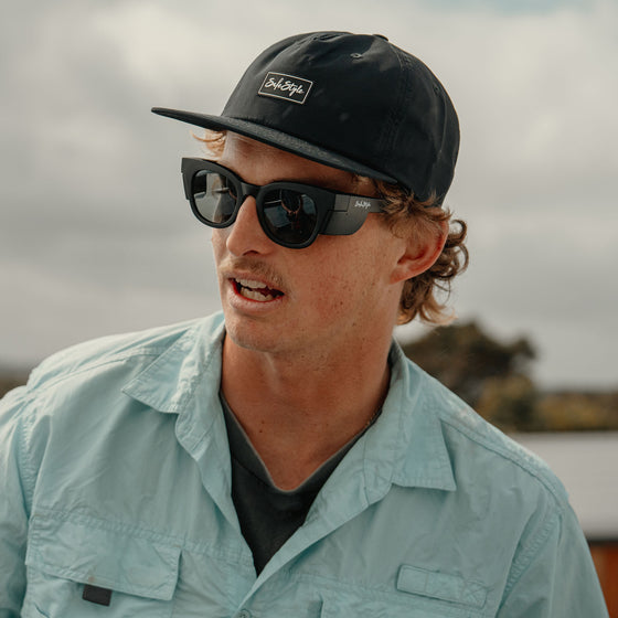 Harps Matte Black Frame Polarised Lens Safety Glasses