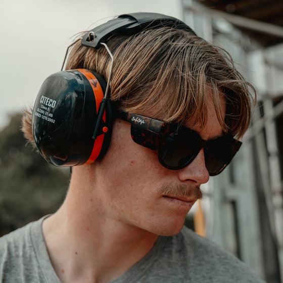 Harps Matte Brown Tort Frame Prescription Safety Glasses