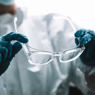 Lites Round Clear Frame Clear Lens Safety Glasses