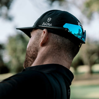 Phantoms Matte Black Frame Reflectors Blue Lens Safety Glasses