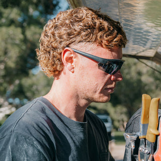 Phantoms Matte Black Frame Polarised Lens Safety Glasses