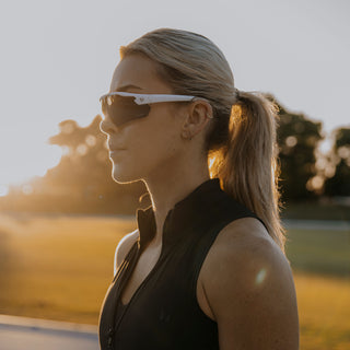 Phantoms Matte White Frame Polarised Lens Safety Glasses