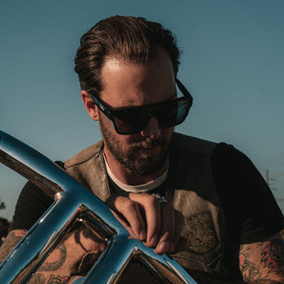 Primes Black Frame Polarised Lens Safety Glasses