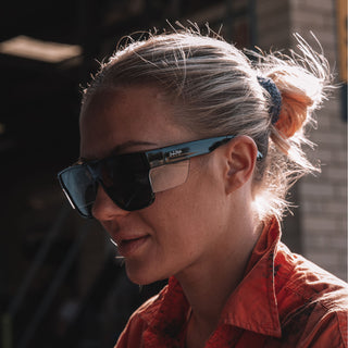 Primes Black Frame Tinted Lens Safety Glasses