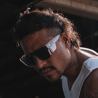 Primes Clear Frame Tinted Lens Safety Glasses