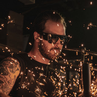 Primes Matte Black Frame Polarised Lens Safety Glasses