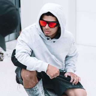 Primes Matte Black Frame Reflectors Red Lens Safety Glasses