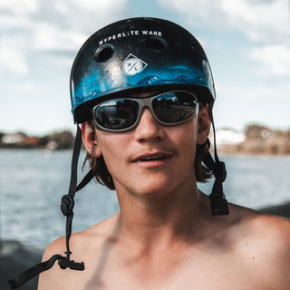 Sonics Silver Frame Polarised Lens Safety Glasses