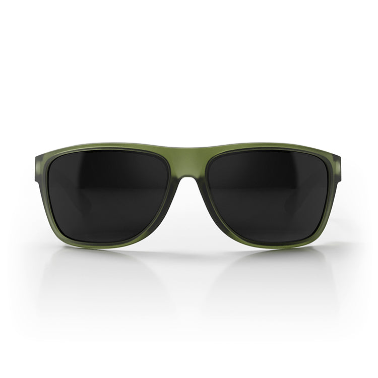 Rapids Matte Moss Green Frame Polarised Lens Safety Glasses