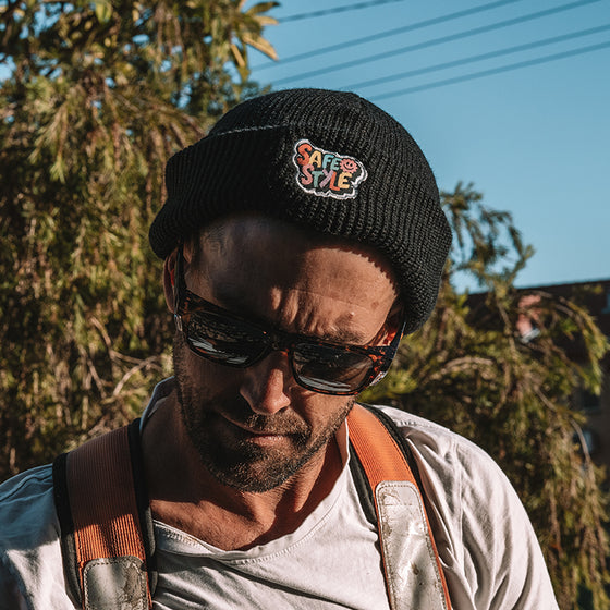 Botanical Beanie Black