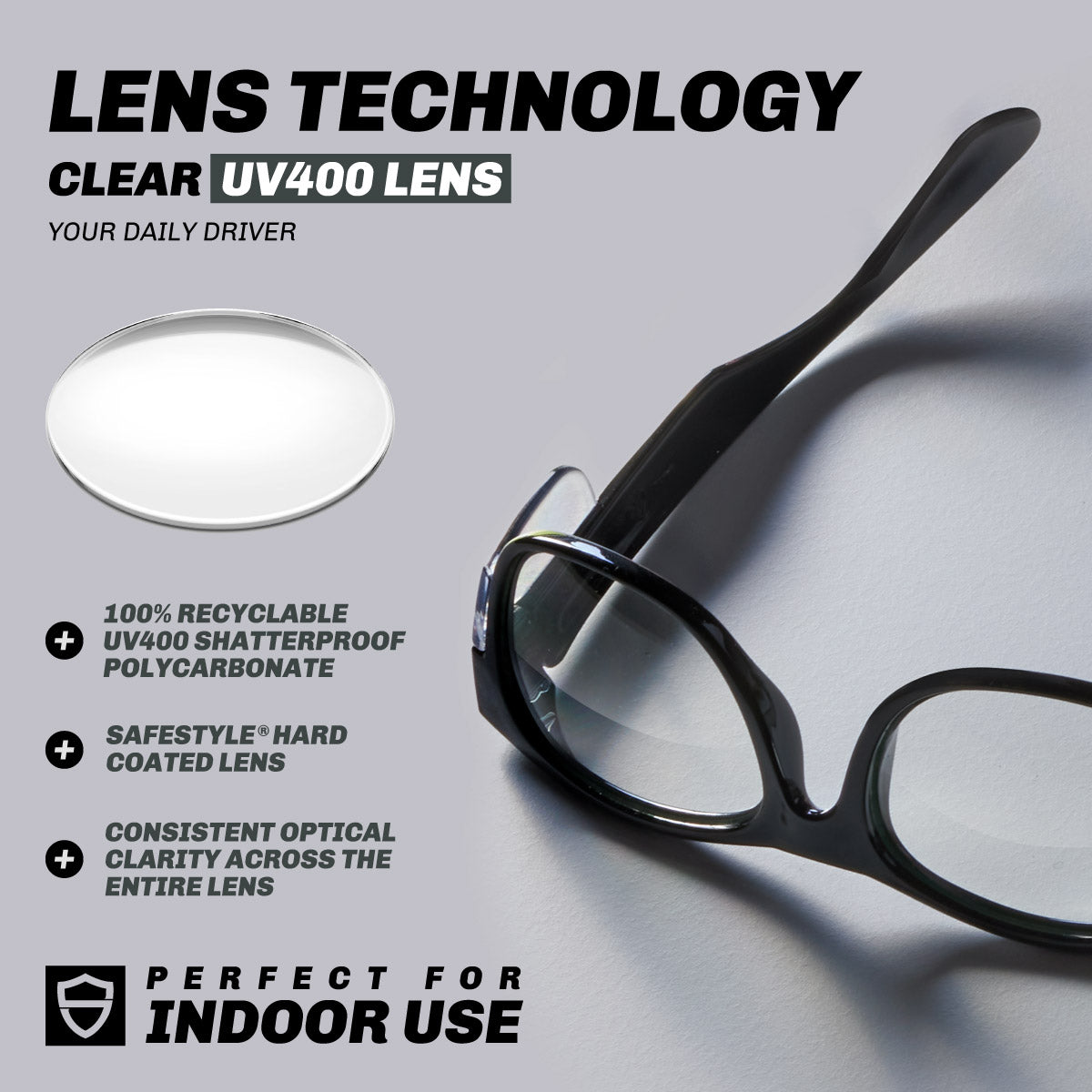 Clear Lenses Safety Glasses | SafeStyle