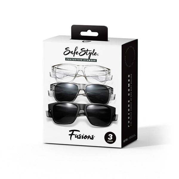 Fusions 3-Pack Combo packaging, front view with three frames visible