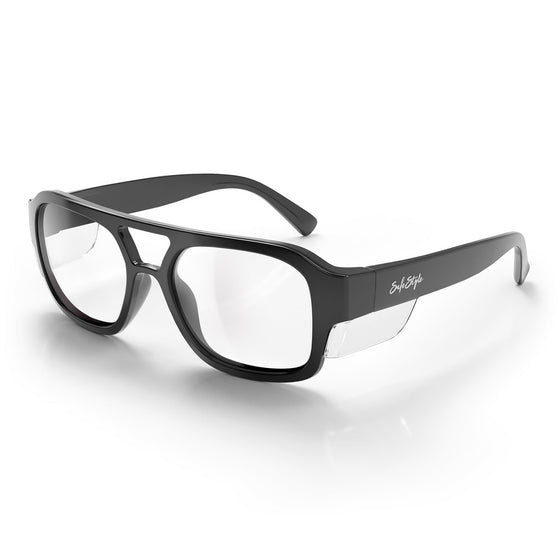 Skylines Black Frame Prescription Safety Glasses
