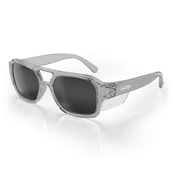 Skylines Graphite frame with grey polarised lens at an angle