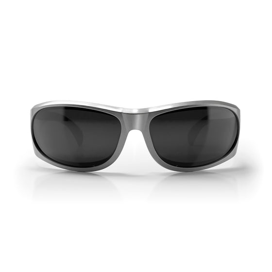 Sonics Silver Frame Polarised Lens Safety Glasses
