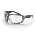 Switches Clear/Green Frame Clear Lens Safety Glasses