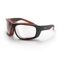 Switches Matte Black/Red Frame Clear Lens Safety Glasses