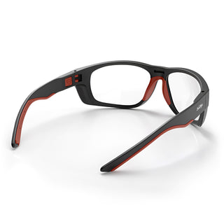 Switches Matte Black/Red Frame Clear Lens Safety Glasses