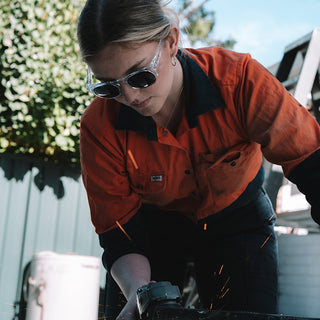 Cruisers Clear Frame Polarised Lens Safety Glasses