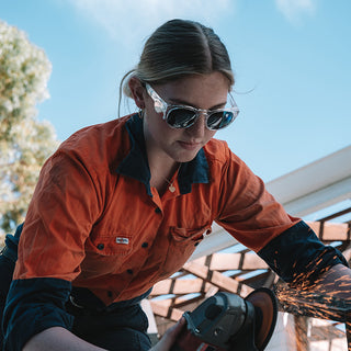 Cruisers Clear Frame Tinted Lens Safety Glasses