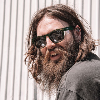 Cruisers Green Frame Polarised Lens Safety Glasses