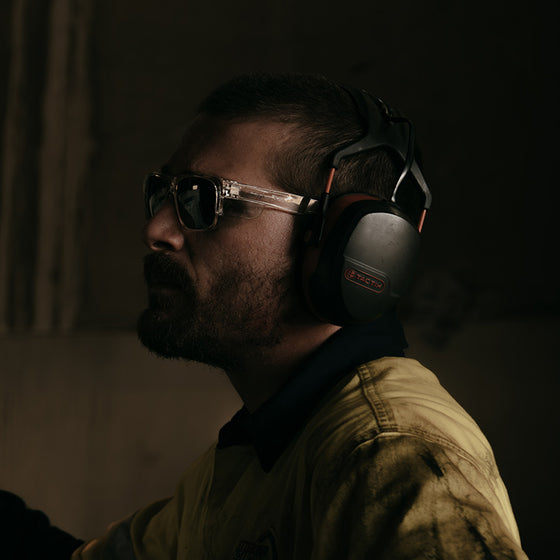 Fusions Clear Frame Polarised Lens Safety Glasses