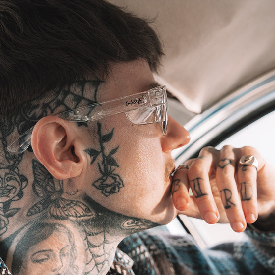 Fusions Clear Frame Polarised Lens Safety Glasses