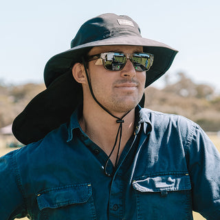 Fusions Graphite Frame Tinted Lens Safety Glasses