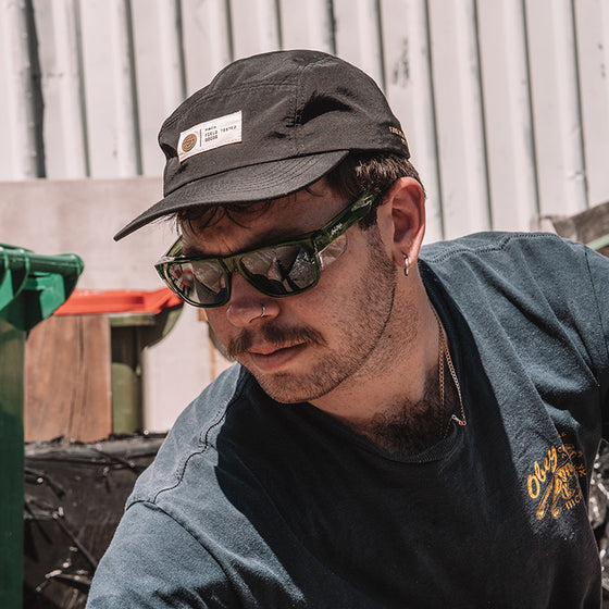 Fusions Green Frame Polarised Lens Safety Glasses