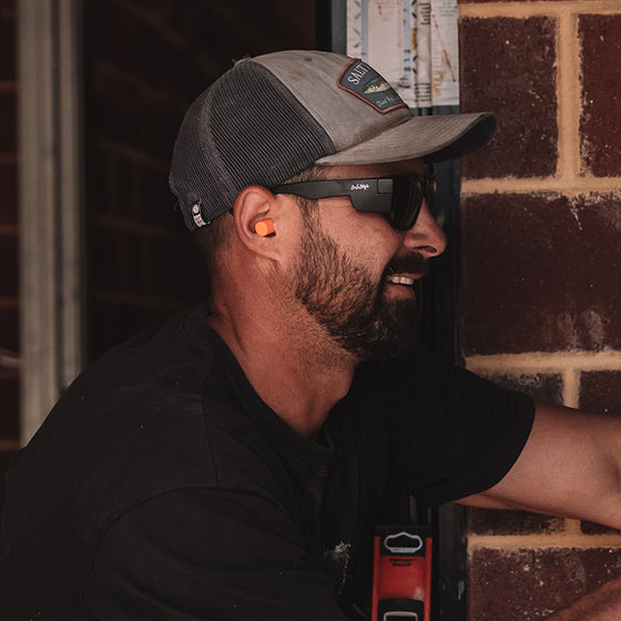 Fusions Matte Black Frame Polarised Lens Safety Glasses