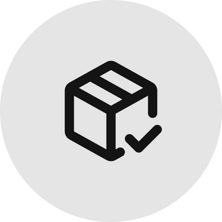 Package icon with return label