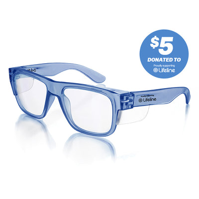 Fusions Blue Frame Clear Lens