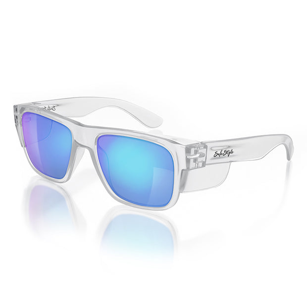 Oakley holbrook clear shop frame blue lens