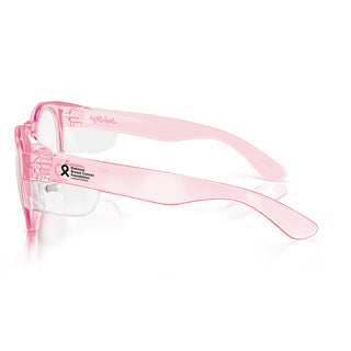 Cruisers Pink Frame Clear Lens Safety Glasses