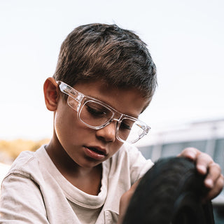Fusions Kids Clear Frame Clear Lens Safety Glasses