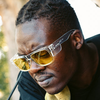 Classics Clear Frame Yellow Lens Safety Glasses