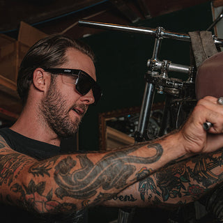 Primes Black Frame Polarised Lens Safety Glasses