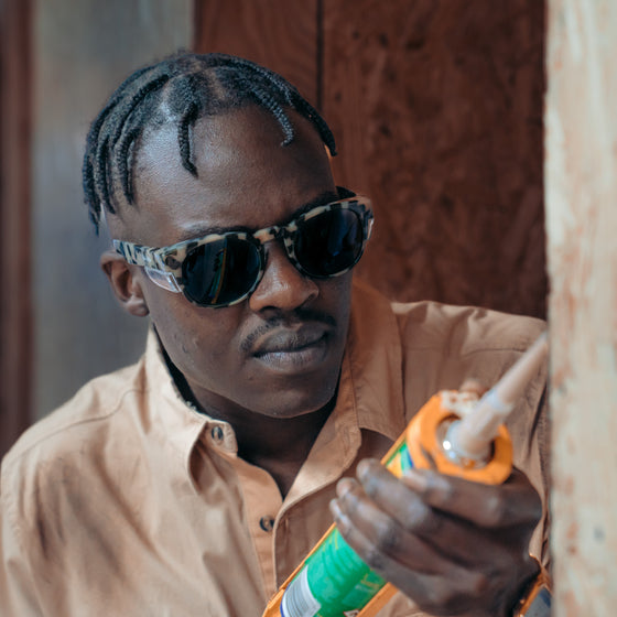 Cruisers Milky Tort Frame Polarised Lens Safety Glasses