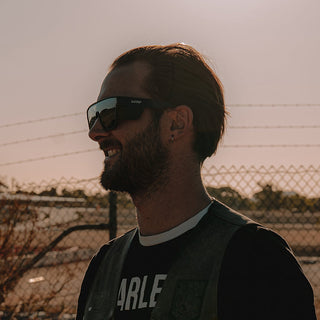 Primes Matte Black Frame Polarised Lens Safety Glasses