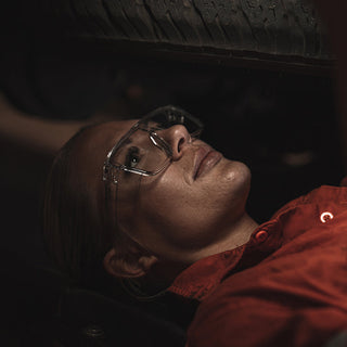 Primes Clear Frame Clear Lens Safety Glasses