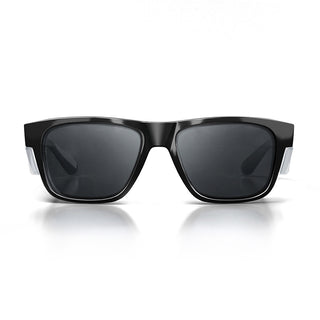Fusions Black Frame Tinted Lens Safety Glasses