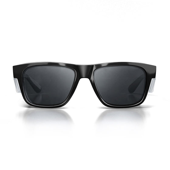 Fusions Black Frame Tinted Lens Safety Glasses