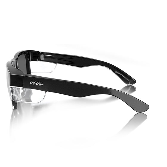 Fusions Black Frame Tinted Lens Safety Glasses