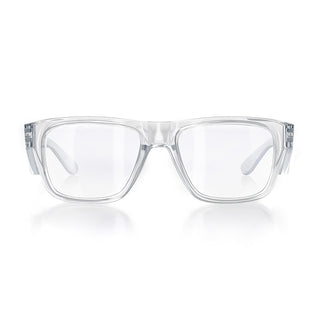 Fusions Clear Frame Clear Lens Safety Glasses