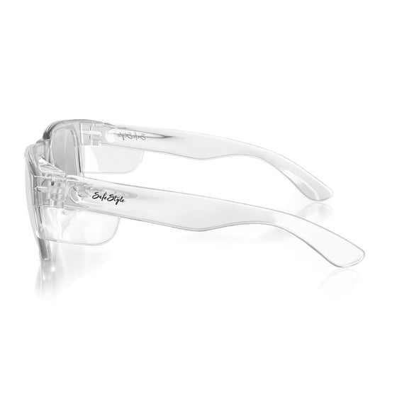 Fusions Clear Frame Hybrids Photochromic Lens Safety Glasses