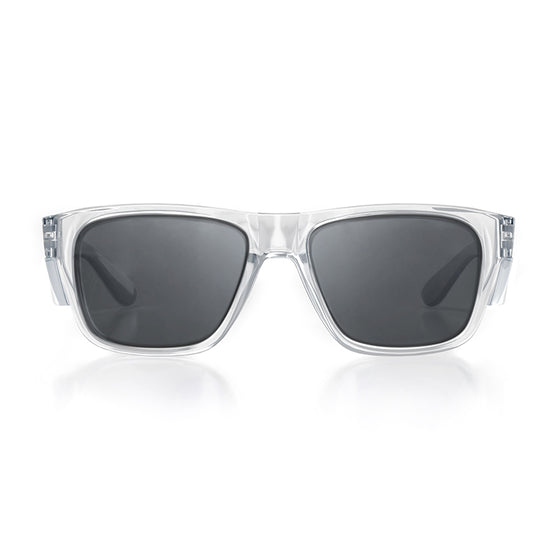Fusions Clear Frame Tinted Lens Safety Glasses