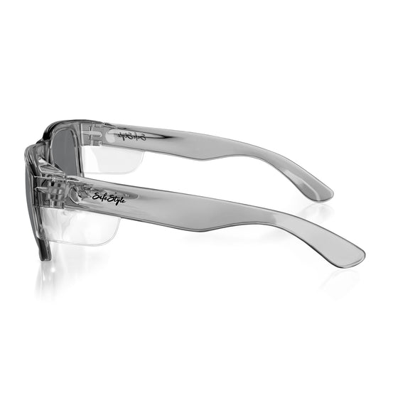 Fusions Graphite Frame Tinted Lens Safety Glasses